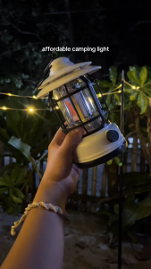 K-20 outdoor waterproof camping light portable lantern USB rechargeable battery retro party light garden decoration