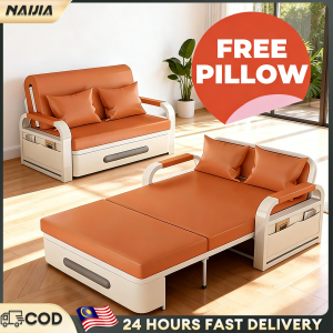 NAIJIA Metal Sofa Bed Heavy Duty Storable Sofa Extended Folding Katil Bujang Suitable for both living room and bedroom 沙發床