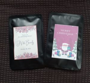 Premium Ground Barako Coffee Beans in Dripbag 10g Souvenir Giveaway with Custom Sticker Label