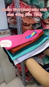 Quần sọt nữ kaki co giãn lưng cao big size quần sọt nữ đi biển quần sọt nữ thể thao quần sọt màu trắng form xuất khẩu Miss Hue Shop