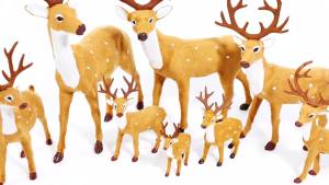 Christmas Deer Reindeer Santa Craft Elk Xmas Tree Decor/Home Garden Ornament Christmas Decoration/DIY Birthday Wedding Party Home Decoration