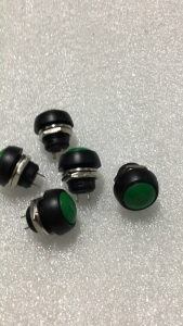 (5 cái) Công tắc nhấn chống thấm nước 12mm cho PSB-33B IGMOPNRQ (xanh lá)