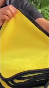 [Random Colour] Thick Car Wash Towel Double-sided Microfiber Towel Super Absorbent Soft Home Car Care Washing Kain Lap Kereta