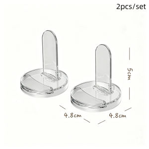 [J]1/2/3Pcs Clear Acrylic Anime Merch Display Stand With Base Hanging Bar For Keychains Photocards Standees For Anime Collectors