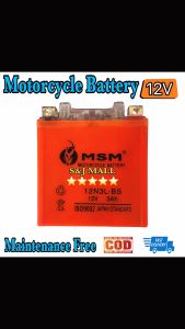 MSM/KING SFON Motorcycle Battery 12N3L-BS/YB3L-BS 12V 3Ah(Gel Battery 12N3L-BS Maintenance F ree) Japan Standard IOS9002