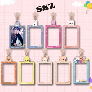 Acrylic Keychains Straykids Skzoo Series Picture Frame Keychains Small Kakao Covers Celebrity Surroundings Creative Gifts