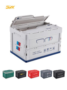 3W New Car Trunk Organizer Box Foldable Outdoor Camping Wood Cover Vehicle Storage Container Waterproof Plastic for Mercedes