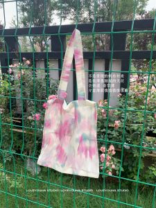 LoverYoung Original Misty Sensation Micro Transparent Single Shoulder Bag Summer European Style Canvas Bag Fashionable Youth Casual