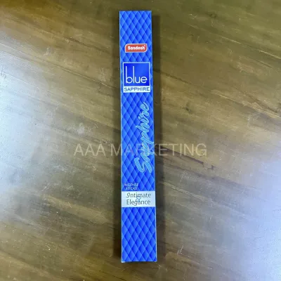 SANDESH 4 Hours BLUE SAPPHIRE Extra Long Agarbathi / 香薰线香，可燃烧4个小时（适合拿督公） (Premium Long Incense Sticks) 4 HOURS BURNING