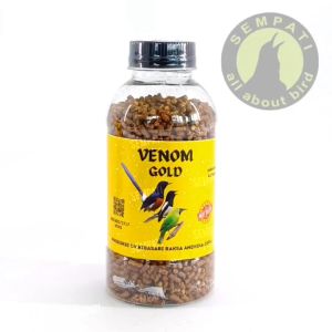 SEMPATI Pakan Venom Gold Voer Pur Burung Murai Cucak Ijo Kacer Anis Vur F1 Kibasari Kuning Pakan Burung Kicau Gacor Volume Meningkat Tanpa EF Tambahan