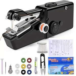 Handheld Sewing Machine - Mini Cordless Electric Sewing Kit Portable Quick Stitch Tool for Home Repairs & DIY Crafting