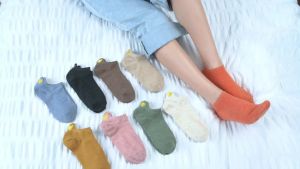 3 Pairs/Lot Womans Cotton Ankle Fashion Heart Embroidery Colorful Girls Sox Novelty Casual Low Cut Short Summer Cute Socks
