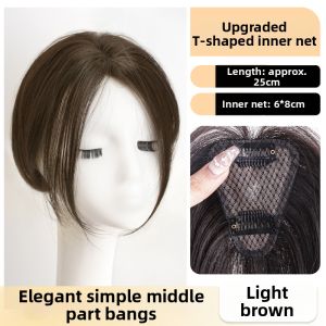 JUZITING | Poufy Natural Fake Bangs Extension High Crown