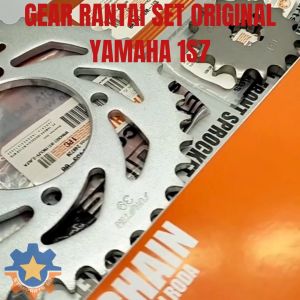 GEAR RANTAI SET YAMAHA 1S7 MOTOR JUPITER MX LAMA/OLD KUALITAS ORISINIL ASLI YGP GER GIR GIGI TARIK