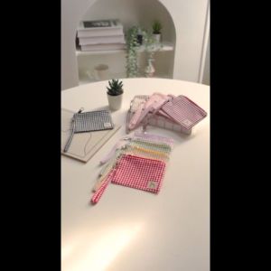 Dompet Kecil Motif Gingham & Mini Coin Wallet Serbaguna