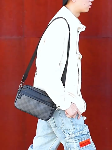 MITSOSA PU Leather Casual Fashion Men Sling Bag Shoulder Messenger Bag Crossbody Bag for Men