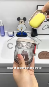 COSY Tempat Kotak Sabun Batang Travel / Wadah Penyimpanan Sabun Batang Mandi / Bath Soap Case Aesthetic / Soap Dispenser Praktis