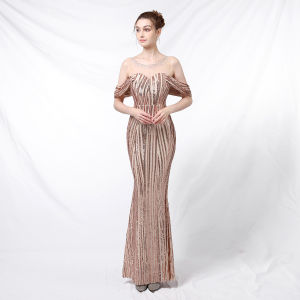 Evening dress womens new banquet Sequin fishtail prom party dress long gown formal birthday dress wedding dress