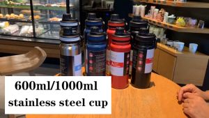【BUY 1 TAKE 1】1000ML Thermos Hot Water 24 Hrs Thermoflask Hot and Cold Tumbler School Water Container Outdoor Container for Cycling Vacuum Tumbler Flask Portable Drinking Stainless Steel Men and Women Portable Thermos Water Bottle
