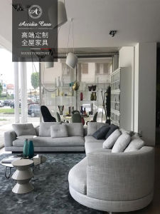 Italian Fabric Corner Combination Whole House Furniture Milan High-End Alexander Dongguan Sofa