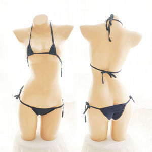 Dễ Thương Bikini Tam Giác Bộ Đồ Bơi Ba Mảnh Siêu Nhỏ Dành Cho Nữ Đồ Bơi Anime COS Dead Pool Water R Pale Phong Cách Punk Polyester Chất Liệu