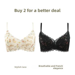 GAINREEL | French Style Lace Breathable Thin Padded Bras