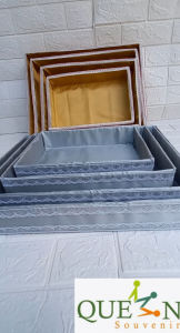 PAKET HEMAT  SOUVENIR HANTARAN SESERAHAN KOTAK /BOX LAMARAN PERNIKAHAN ISI 8 BONUS PLASTIK.PARCEL..