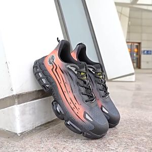 Safety Shoes for Men Women Steel Toe Rubber Heavy Duty Work Boots Waterproof Lightweight Construction Jogger Shoes