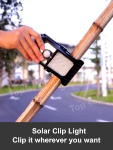 【 Buy 1 Take 1】 Solar clip lamp outdoor waterproof IP67 compact and portable easy to install stable light automatic lighting garden lamp courtyard lamp garage staircase 300W motion sensor lamp 30-year warranty COD