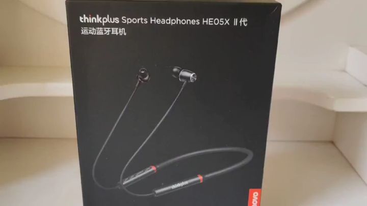 Lenovo HE05X Neckband Sports Bluetooth 5.0 In-Ear Earphones True ...