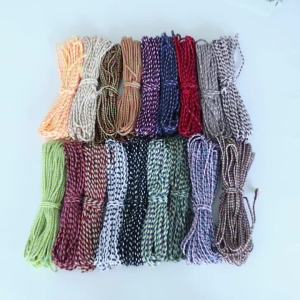 10yards Bohemian Multicolor Braided Cotton Cord Twist String For Jewelry Making DIY Macrame Crafts Tassel Bracelet Necklace