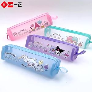 Kotak Pensel Watak Comel Sanrio Kapasiti Besar Reka Bentuk Jaring Lutsinar Kuromi Cinnamoroll My Melody Untuk Pelajar Sanrio Pencil Pouch Bag Transparent Mesh Bag Pencil Case Cinnamoroll Kuromi 一正三丽鸥纱网笔袋大耳狗美乐蒂库洛米透明网纱袋笔盒小清新大容量铅笔盒 A182