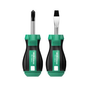 BaoLian Mini Portable Screwdriver Slotted/Phillips Head Non-Slip Insulation Handle Household Repair Multitools