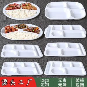 Bát Đĩa Đựng Thức Ăn Bằng Nhựa Melamine Hình Chữ Nhật Dùng Trong Trường Học Nhà Hàng Nhà Bếp Đĩa Đựng Thức Ăn Nhanh Đĩa Đựng Thức Ăn Chia Thành Năm Phần