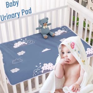 Waterproof Crib Sheet Baby Urine Changing Mat Cotton Reusable Infant Change Diaper Pad Cover Washable Newborn Bed Nappy Mattress