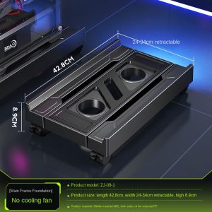 BEISHI Adjustable Computer CPU Holder with RGB Cooling Fan Heat Dissipation Heat Dissipation Mobile PC Tower Stand for Gamers
