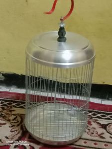 kandang burung lovebrid peleci kenari dll .uk L 23cm T 33 cm..tebok atas bawah almunium.