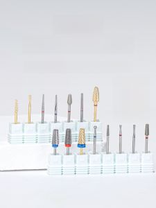 Tungsten Steel Nail Art Tools Set Diamond Sand Grinding Head Manicure Removal Dead Skin Removal Pre-Processing Bag