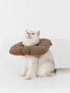 Hidream Toast Grid Soft Elizabeth Collar Extra Large Anti Lick Recovery Cone Adjustable Waterproof Neck Shield For Cat Dog