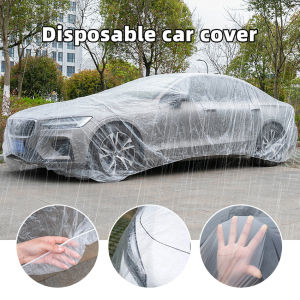 Cover Mobil Sarung Body Mobil Waterproof Outdoor Plastik Transparan Tebal Anti Debu Penutup Mobil Pelindung Mobil 4.8X7.5M/3.8X6.6M