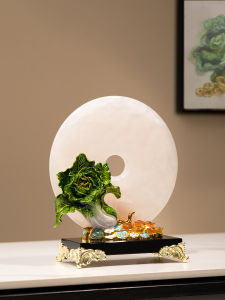 BAOTISEN | Chinese Enamel Jade Cabbage Decor