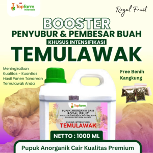 Pupuk Temulawak 1 Liter - Pupuk Agar Rimpang Temulawak Cepat Besar / Pupuk Royal Fruit Penyubur Tanaman Temulawak / Pupuk Topfarm