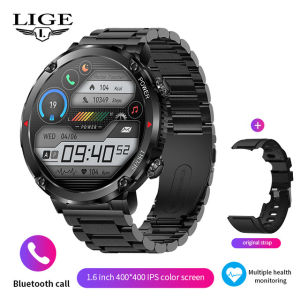 LIGE | LIGE Smart Watch Men 1.6 Inch Full Touch Bracelet Fitness Tracker Sports Watches Bluetooth Call Smart Clock Men Smartwatch 2026