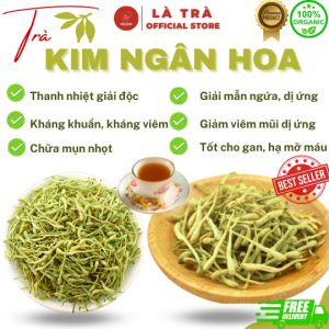 [Trợ giá] 200gr Trà KIM NGÂN HOA sấy khô đẹp không cọng không lá LÀ TRÀ
