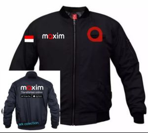 JAKET ZIPPER BOMBER MAXIM PREMIUM/JAKET BOMBER MAXIM SABLON/JAKET BOMBER BORDIR TERLARIS/JAKET PARASUT MAXIM KEKINIAN