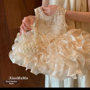 Spring New Fashionable French Style Girls Dress