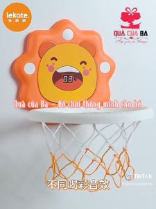 Đồ Chơi Trẻ Em Freeship Bóng Rổ Treo Tường Cho Bé Có Cảm Ứng Tự Động Tính Điểm Kèm Nhạc Cổ Vũ  - Đồ Chơi Vận Động Cho Bé