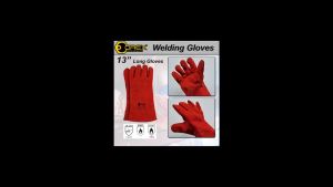 Orex 13" Red Welding Gloves Semi Stitch Lining Hand Safety Welding Gloves Heat Resistant ORE-WG013R