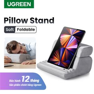 UGREEN Tablet Pillow Stand for Lap Soft Tablet Stand Holder Bed with 3 Viewing Angles Adjustable Pillow Holder Compatible with iPad Pro 9.7 10.5 11 12.9 Air Mini 5 4 3 2