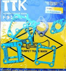 A533ปะเก็นชุด411อย่างดีTTKTRUMPETเป็นแบบหนังทนต่อน้ำมันได้ดีใช้กับเครื่องตัดหญ้า411ทุกรุ่น #ตรงปก "ราคาต่อ1ชุด"